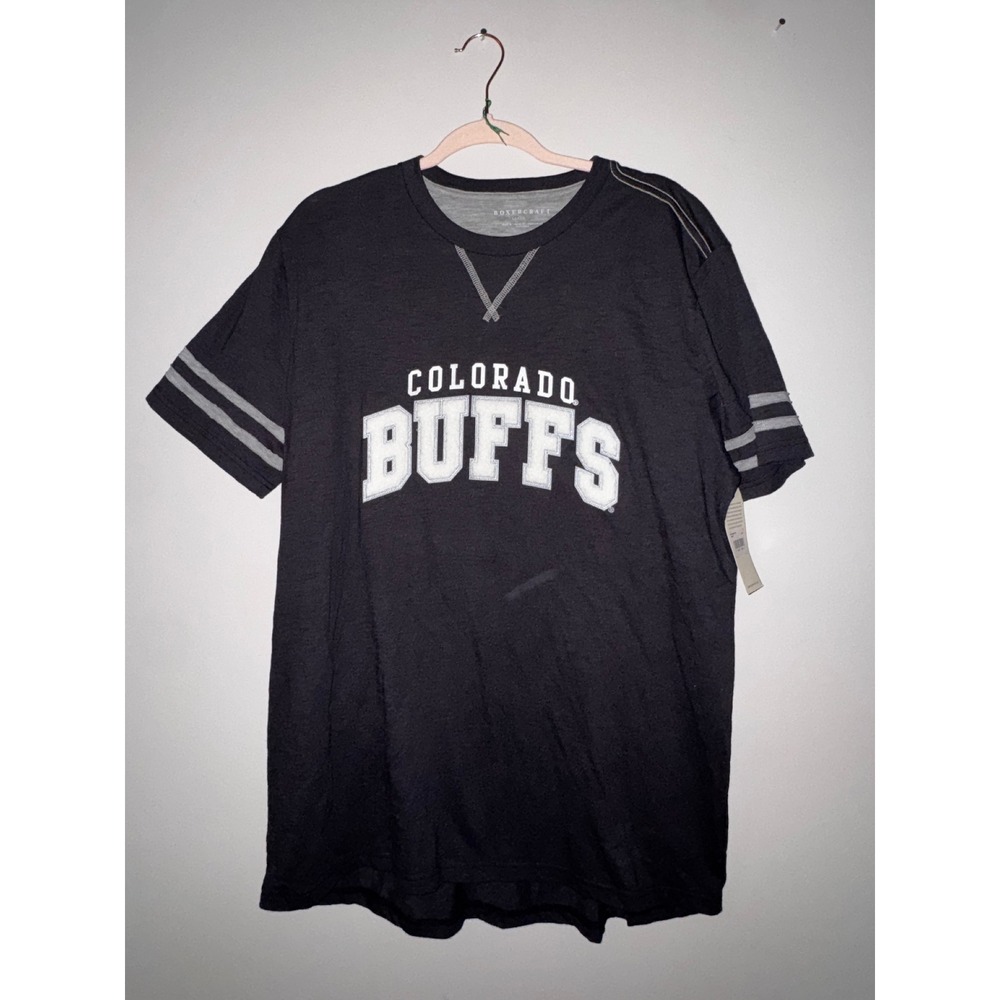 Boxercraft Colorado University Buffs T-Shirt Womens Large NCAA Slub NEW